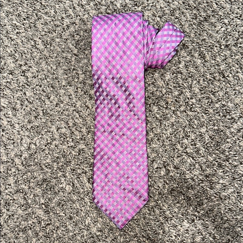 Calvin Klein Purple Textured Tie